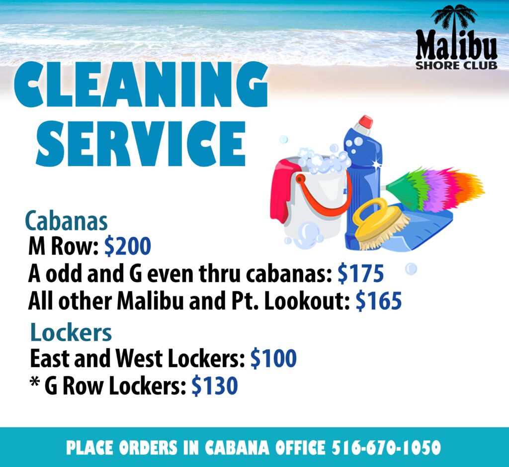 Malibu Shore Club Cabana Cleaning Services
